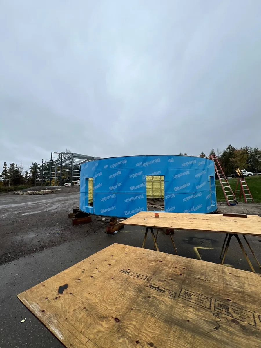 Dome construction milestone